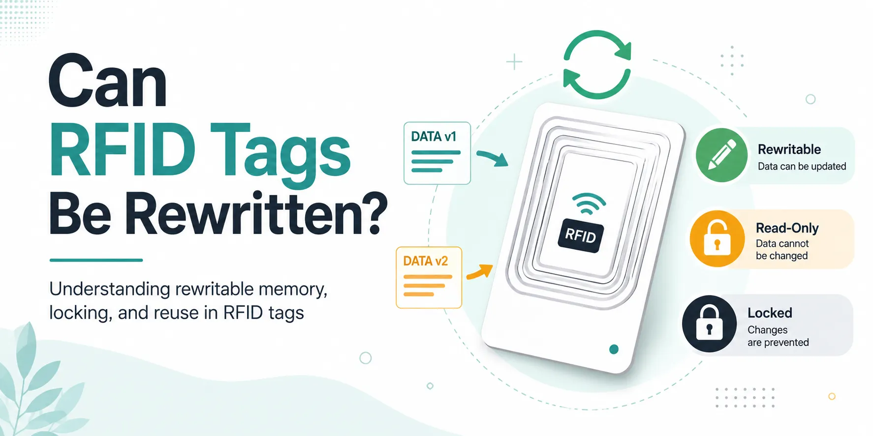 can rfid tags be rewritten