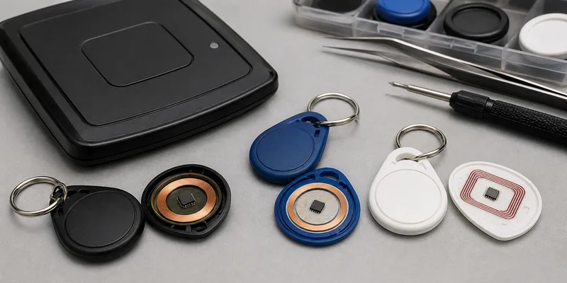 RFID key fob chip and frequency selection